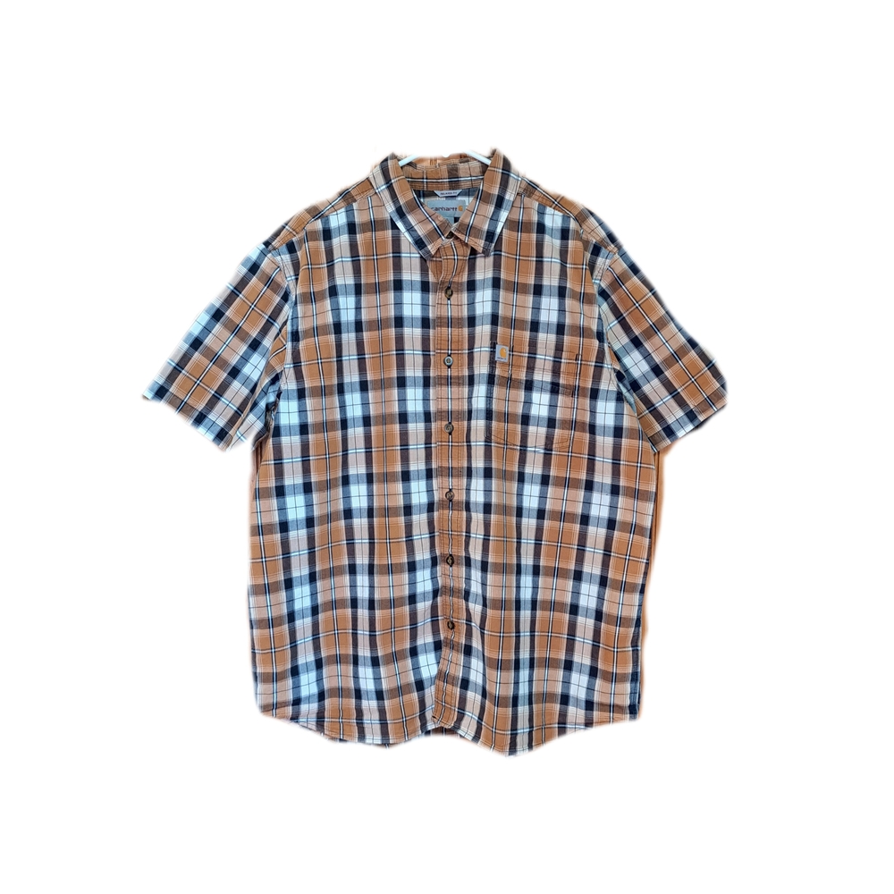 🔥Carhartt Men's XL Paid Relaxed Fit Button Up Shirt. Pre-owned, Good Condition